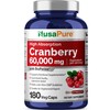 NusaPure Cranberry Capsules, 1200 mg, 180 Veg Capsules (Non-GMO, Vegan)