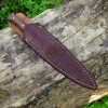 Damascus 9” D2 TOOL HANDMADE DOUBLE-EDGED DAGGER HUNTING BOOT KNIFE