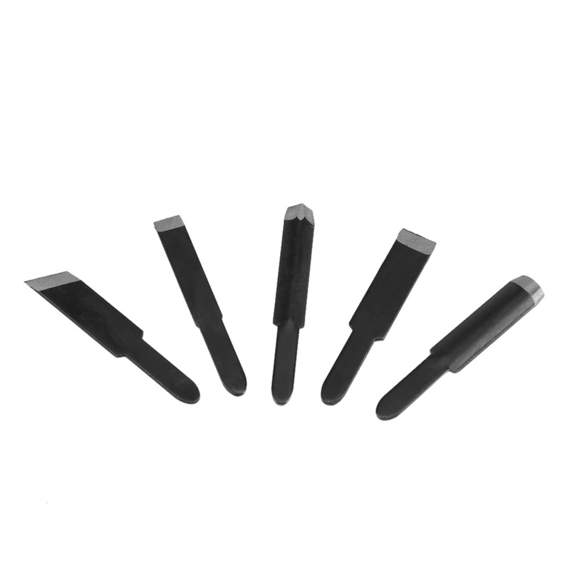 Electric Woodworking Carving Chisel Engraving Knife Tool with 5 Blades