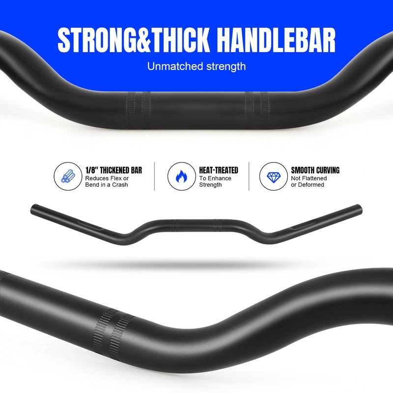 DREAMIZER 7/8 motorcycle handlebars, Universal 22mm Handlebars Motorcycle Bars for