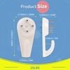 [60 Pack] Concrete Wall Hooks - PinCute Wall Picture Hangers