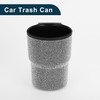 TUCKBOLD Car Trash Can Portable Seat Back Trash Bin White