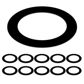 Awclub Black Goof Trim Ring for 6 Inch Recessed Cans Downlights for Ceiling Light Fixtures, 10 Pack 6.3-Inch Inner Diameter, 8.5-Inch Outer Diameter, Steel Construction