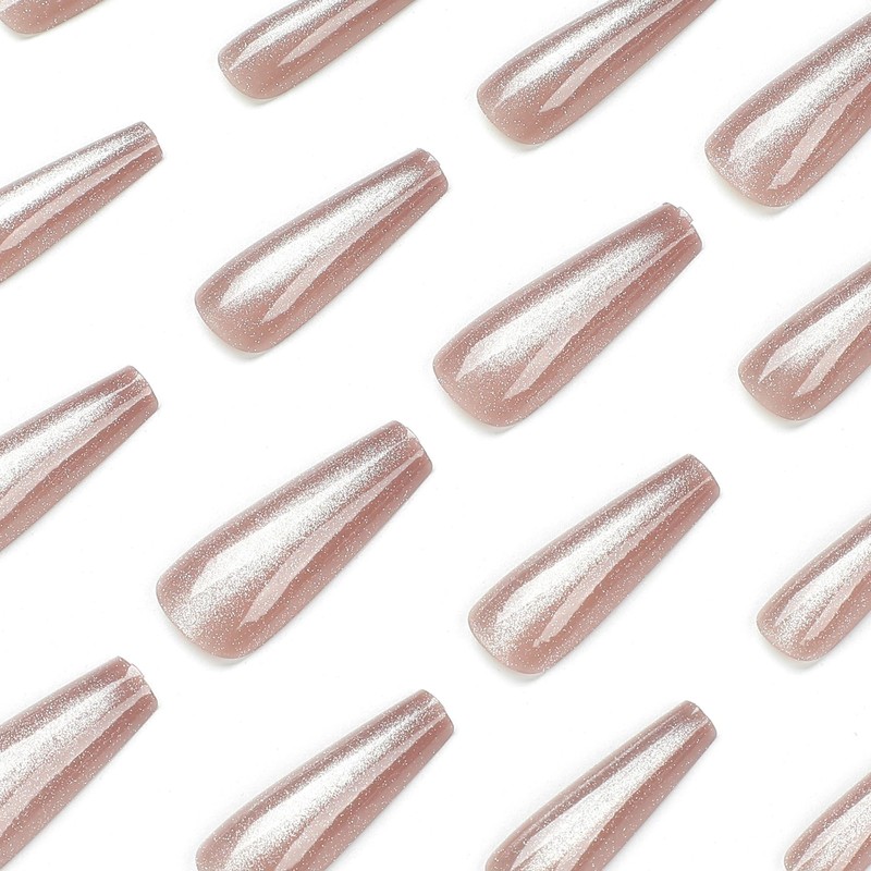 Nail Tip, Long False Claws, Stylish, Magnet, Cat Eye, Long