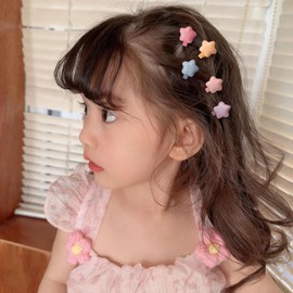 Fesanla Mini Hair Clips, Star-Shaped, Set of 10, Small, Hair Ornaments, Hair Accessories, Hairpins, Cute, Hair Clip, Bangs, Clip for School Entrance Ceremonies, Graduation Ceremonies, Recitals