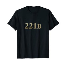 Sherlock Holmes Books 221B Baker Street T Shirt