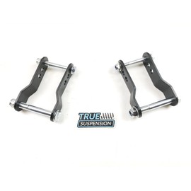 True Suspension Compatible with Toyota Tacoma Pickup Truck 96-04 Rear Adjustable 1-1.75" Lift Shackle Leveling Kit 2WD