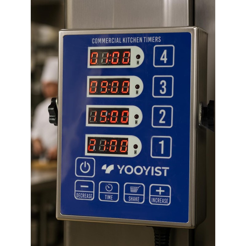 Precision Kitchen Timers for Cooking – 4 Channel Commercial Kitchen