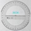 360 Degree Protractor Round Ruler Gauge Angular Drafting Tools Circle