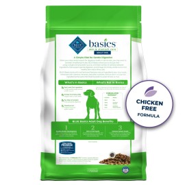Blue Buffalo Basics Grain Free Dry Dog Food Lamb Potato 4 Pound Bag