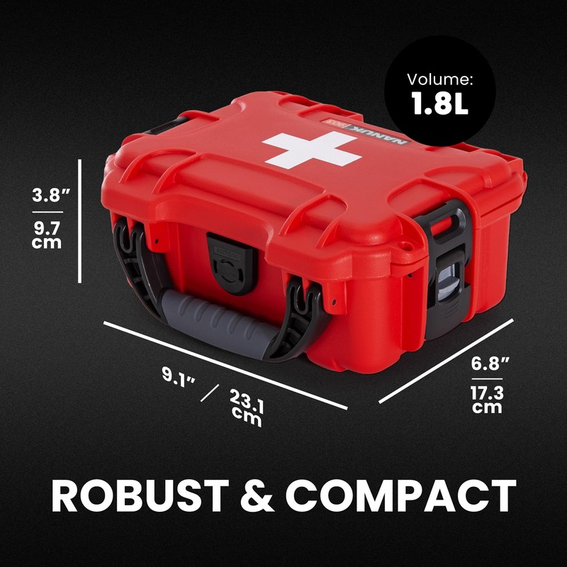 NANUK 903 Waterproof First Aid Box Empty – Durable, Medical