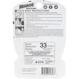 HEAROS Xtreme Ear plugs - Best In Class Noise Cancelling Disposable  - 14 pairs