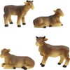 FADEDA 4 x cows, height: 4 cm, hand-painted, detailed nativity