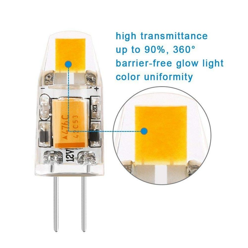 Lxcom Lighting G4 LED Bulb 1W 12V LED Light Bulb