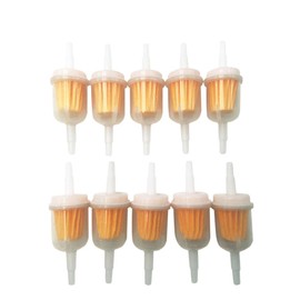 ZYTC - Filtros de Combustible en línea para Kawasaki Kohler Briggs Stratton John Deere 1/4" x 5/16", 10 Unidades, Without Steel Ring