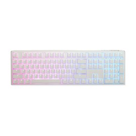 Ducky One 3 Pure White Hotswap RGB Mechanical Keyboard (Cherry MX Blue)