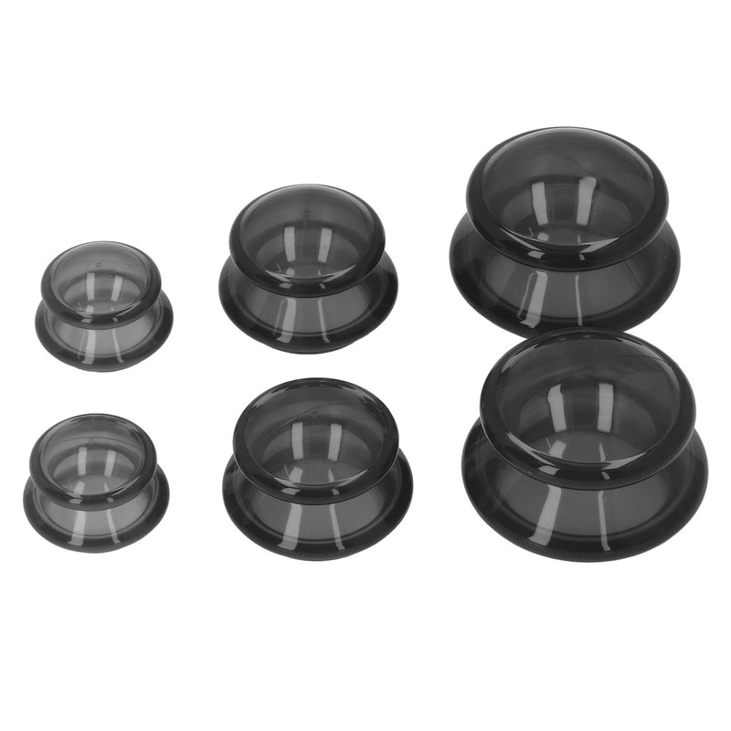 6pcs Silicone Cupping Set High Transparency Wet Absorption Negative Pressure
