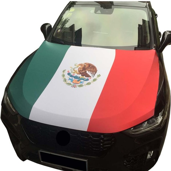 Mexico Car Hood Cover, Flag 4x5ft Car Bonnet Banner, Universal