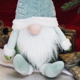 com-four® Premium Christmas Gnome for Christmas Decoration, Winter Figure as a Decorative Item, Cute Corner Stool as a Room Decoration or Gift