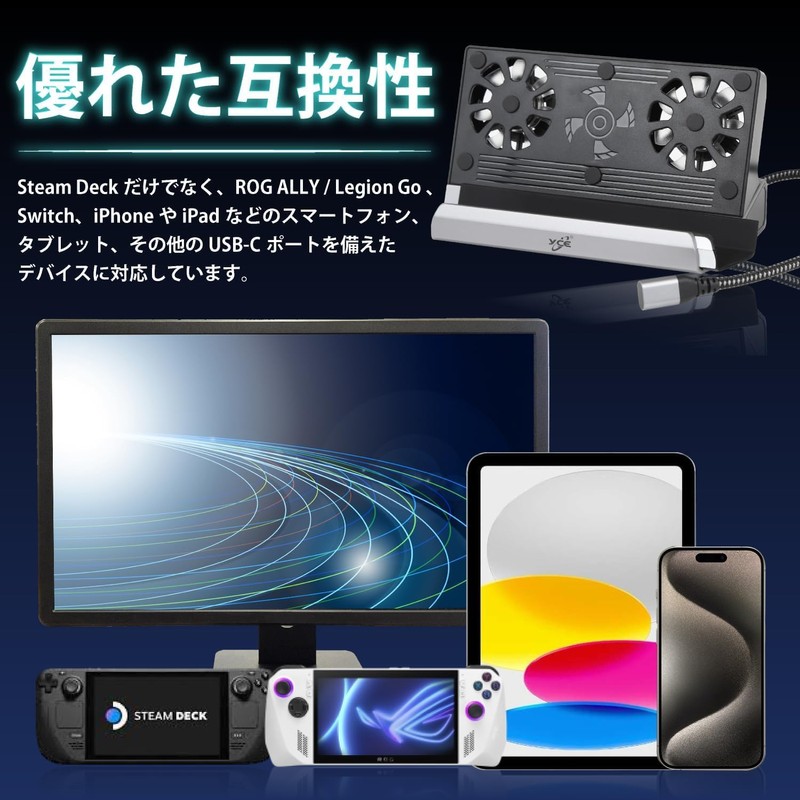 K&SGAMER 11-in-1 DOCKING STATION Multi-Display Compatible Docking Station Small Size