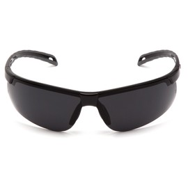 Pyramex Ever-Lite Lightweight Safety Glass Black Frame Dark Gray Anti-Fog Lens