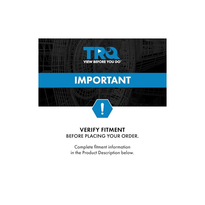 TRQ TRQ Front Left Forward Inner Fender Liner Black Drivers