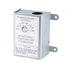 Criditpid 58033 Single Speed Adjustable Thermostat for Lomanco F0510B2944, F0510B2497, Air Vent DOW-136-0-34, 35407, Broan 97009317 Power Vent Attic Fan Motor.