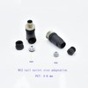 Pack of 5 M12 4-Pin Female Circular Connectors, On-site Mounted