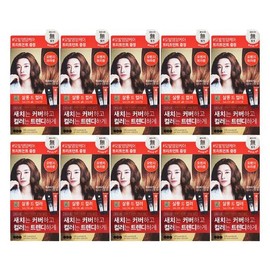 LG 엘지 엘라스틴 염색약 살롱드컬러 오렌지브라운 X 10개 LG Elastin Hair Color Salon De Color Orange Brown X 10