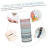 Tofficu Fashionable Paper Tape Set 6 Rolls Washi Masking Tape