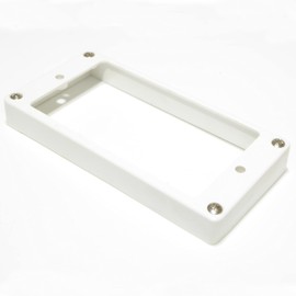 Flat top guitar white humbucker pickup ring 11mm - 12mm wedge including screws