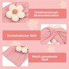 Cfcyhla 3 Stück Baby-Blumen-Stirnband, Nylon-Stirnbänder, weiche Haarbänder, Baby-Zubehör für Neugeborene,