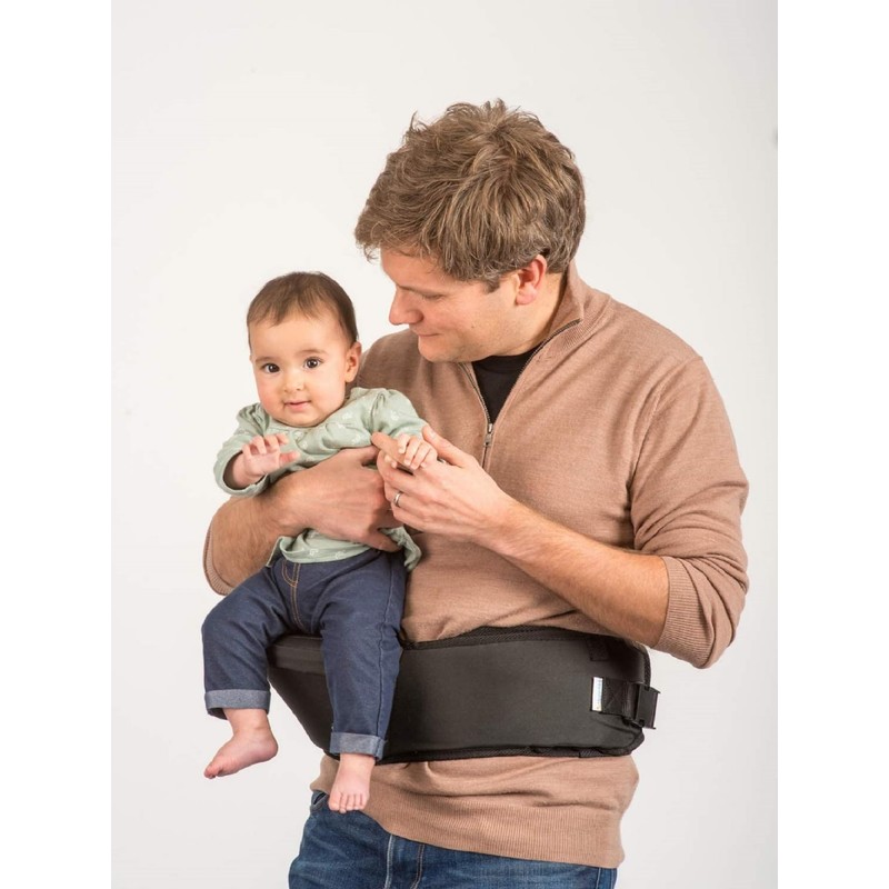 Hippychick Hipseat Baby Carrier, Lightweight Back-Saving Support Waist Stool, Adjustable