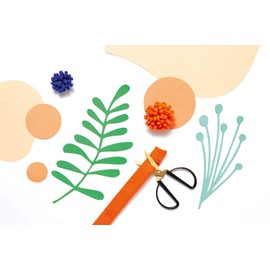 folia 776 - Craft Scissors, Gold, Approx. 14.5 cm Long, for Filigree Cutting of Paper, Cardboard, Fabric, Plants, Wool, Yarn, etc.