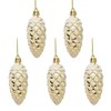 Topways Christmas Tree Baubles Ornaments, Shiny Matte Shatterproof Pine Cone