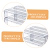 SHOWERORO 2pcs stacking shelf freezer rack Kitchen Storage Rack foldable