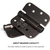 goldenwarm 6 Pack 4 Inch Oil Rubbed Bronze Self Closing