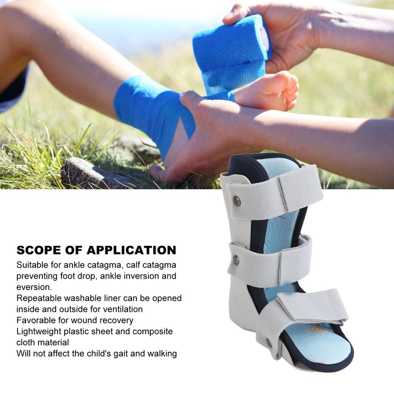 Kids Ankle Brace Comfortable Breathable Adjustable Child Walking Boot for