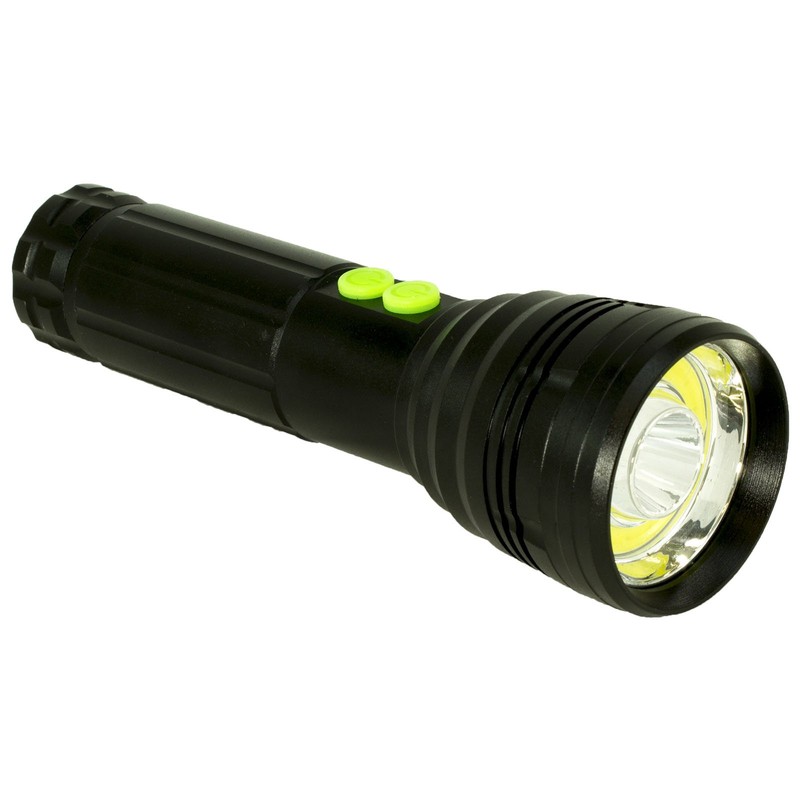 Aluminum Flashlight w/Dual Buttons; 400 Combined Lumens