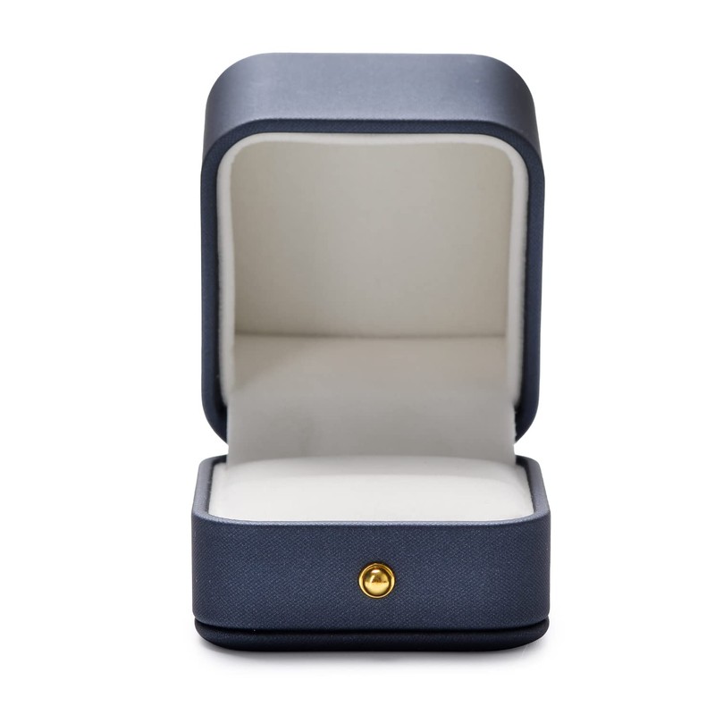 Oirlv Ring Case PU Leather Single Piece Portable Mini Proposal