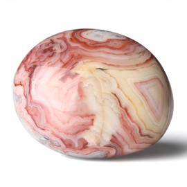 GUJOXILA 1.6"-2" Crazy Lace Agate Crystal Large Healing Crystals Gemstones Tumbled Polished Crystals Stones Pocket Spiritual Reiki Divination Meditation Purple Plam Stone 1pcs