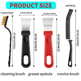 MixS Live 8 Pcs Hard Bristle Crevice Cleaning Brush,Multifunctional Cleaning Brush Tool,Crevice Cleaning Brush for Home,Bathroom,Kitchen,Blind,Vehicle,Faucets,Toilet,Sliding Door Track