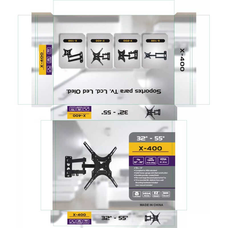 YG05 Soporte Base Brazo Para Pantalla Tv Monitor 32-45 Pulgadas