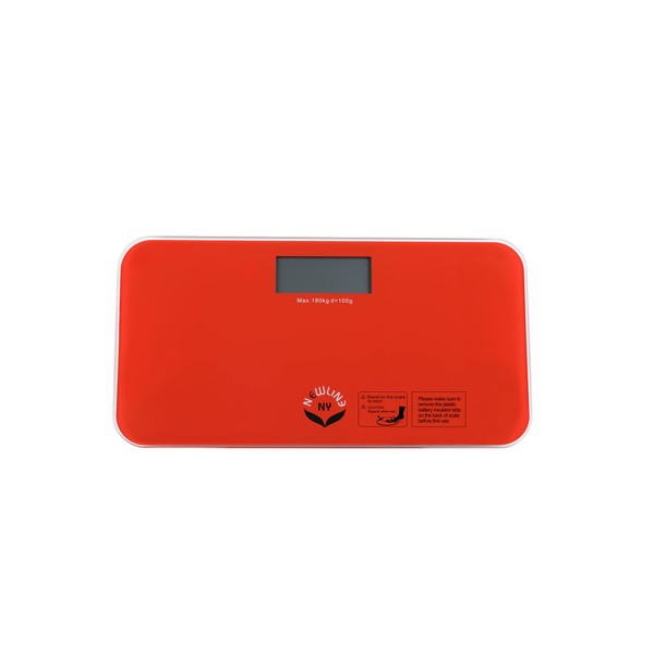 NewlineNY 700 Series Mini Travel Digital Bathroom Scales (no Sleeve) (Red)