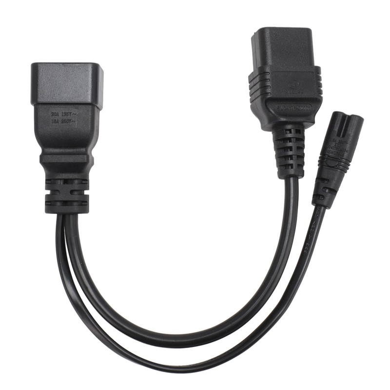 C20 to C7 C19 Y Splitter Power Plug Cord Single