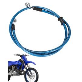 JFG RACING 47.2"/120cm Motorcycle Hydraulic Brake Line Hose for Dirt Pit Bike Enduro Motocross Street Bikes Etc. Banjo Diameter 0.39"/10mm, Blue