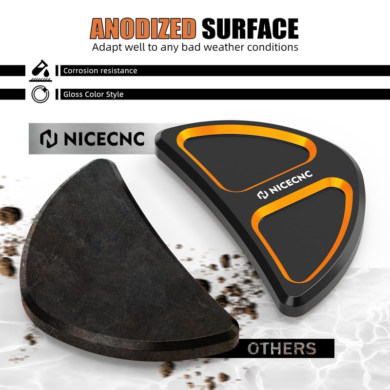 NICECNC Orange Batwing Fairing Rearview miirror Hole Inserts Screws Compatible