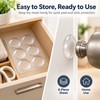 Self-Adhesive Door Handle Bumpers for Wall Protection – Transparent Soft