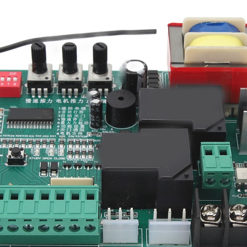 Sliding Gate Circuit Board with LED Indicators Slow Speed Sensitive