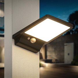 Mofkirg Solar Outdoor Light, Wall, Step, Door, Post, 3000K Warm White, 2000mAh Li-Battery, 350 Lm, Waterproof, Motion Sensor (1 Pack)